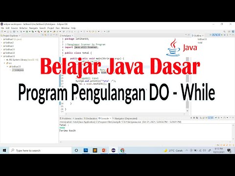 Program Pengulangan Do While Pada Pemrograman Java