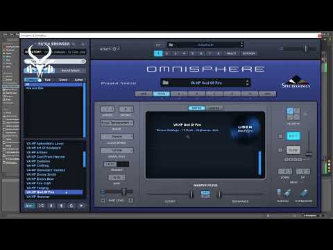 Omnisphere Bank - Vicious Antelope 12 Gods: Hephaestus - Presets walkthrough