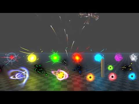 Glowing orbs pack for Asset store (version 1.1) | Made in Unity3d