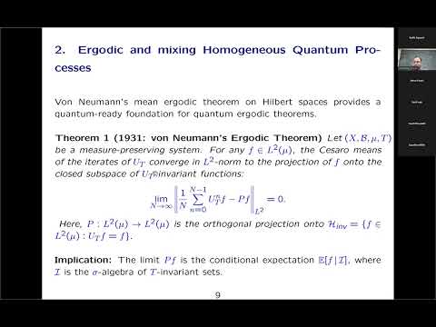 Abdessatar Souissi: Ergodic Theory of Inhomogeneous Quantum Processes.