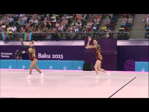 JJEE Baku 2015 - Aerobic - F  MP - Italy (Michela Castoldi-Davide Donati)