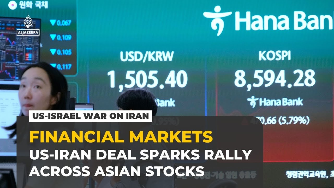 Asian stock markets surge as US, Iran announce framework to end war