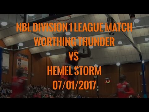 Worthing Thunder vs Hemel Storm - 07/01/2017 - NBL Division 1 League Match