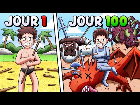 SURVIVRE 100 JOURS sur Ark Survival... Voici ce qu'il s'est passé