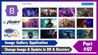 #07 Image Gallery Application Using Bootstrap 5, jQuery, PHP & MySQL