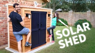 DIY Customized Shed (w/ Solar Lights!)
