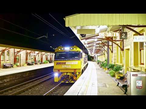 Pacific National Freight Train passing Mount Victoria