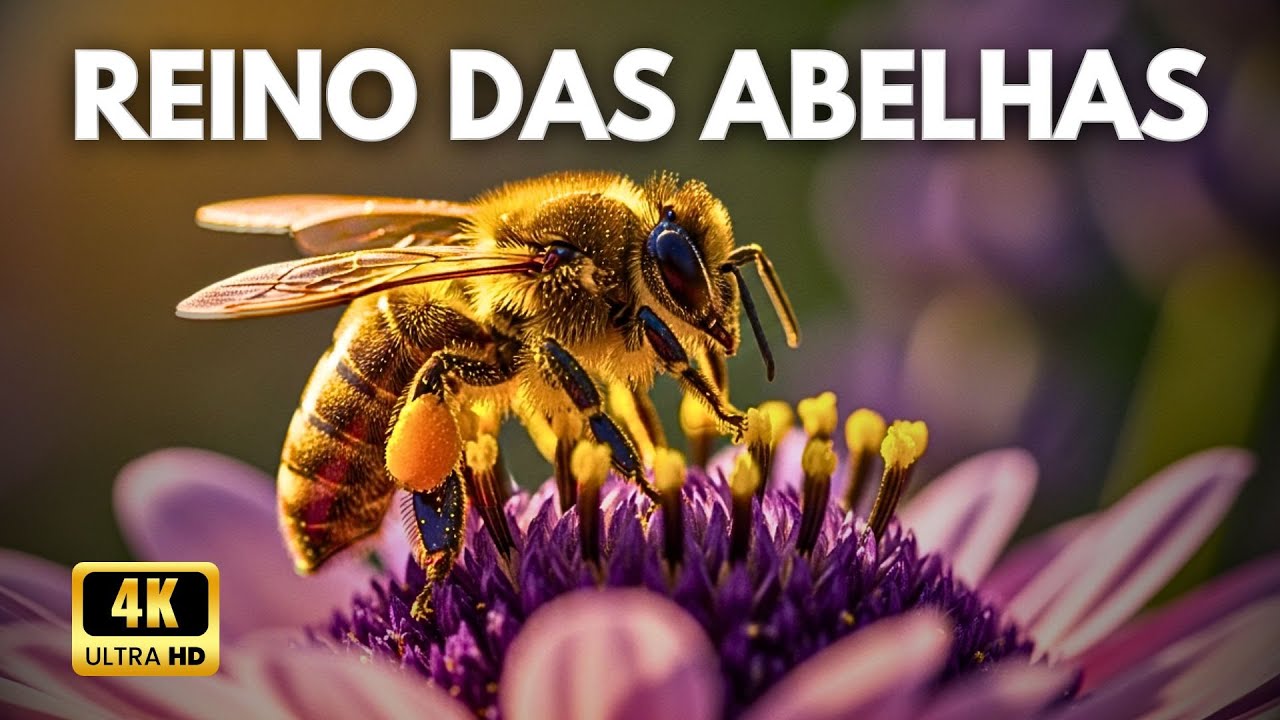 O MUNDO SECRETO DAS ABELHAS | A Vida Dentro da Colmeia - Documentário