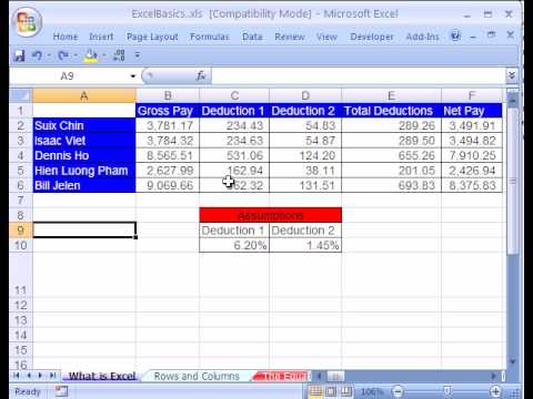 Excel Basics 1 What Is Excel