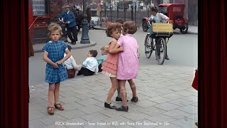 Reis 100 jaar terug in de tijd voor een glimp van het Amsterdam van de jaren 20 in deze met AI ingekleurde beelden met