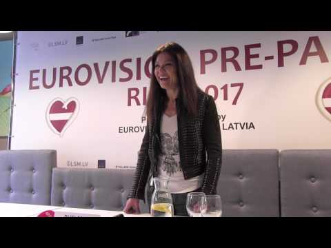 ESCKAZ in Riga: Ruslana press-conference (Eurovision 2004 winner)