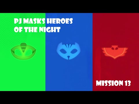 PJ Masks Heroes of the Night. Mission 13. Moths in HQ. Gameplay.