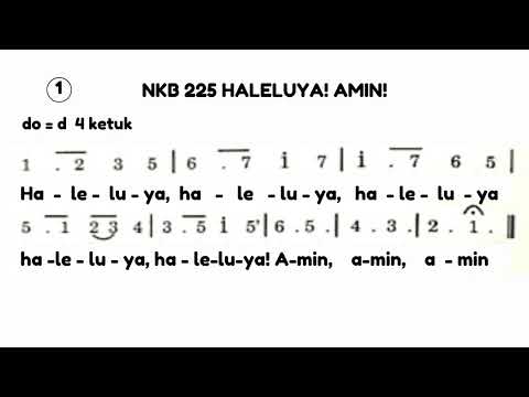 NKB 225  HALELUYA! AMIN! (LYRICS)