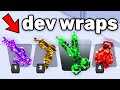 I Unlocked RAREST DEVELOPER WRAPS In Roblox Rivals