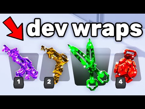 I Unlocked RAREST DEVELOPER WRAPS In Roblox Rivals..