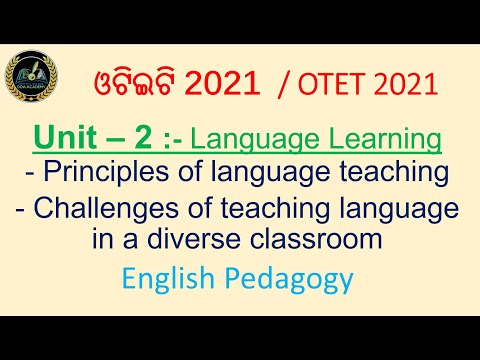 OTET 2021 ENGLISH PEDAGOGY LIVE CLASS UNIT 2 LANGUAGE LEARNING