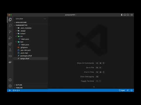 PureScript 101 - Install and First Program with Test
