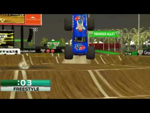 BeamNG.drive Monster Jam Mad Scientist Front flip.