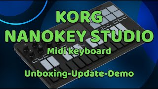 Video thumbnail for KORG NANOKEY STUDIO KEYBOARD Unboxing - Updating - Demo by Deb Erney (DebErneydotcom)