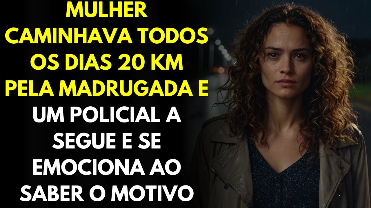 Mulher Caminhava Todos Os Dias 20 Km Pela Madrugada e Um Policial a Segue e Se Emociona