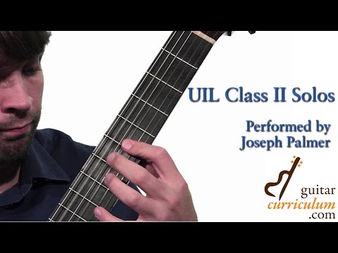 Study in E minor (Francisco Tárrega) - Joseph Palmer UIL Solos [GuitarCurriculum.com]