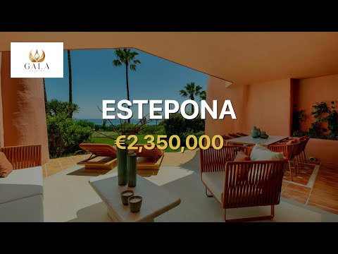 Exquisite First-Line Beach Apartment in Estepona – A Coastal Masterpiece - Video