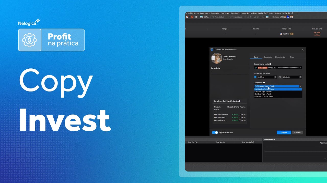 Copy Invest | Profit na Prática