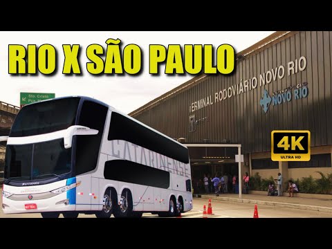 Rodoviária Novo Rio: Rio de Janeiro X São Paulo até Rodoviária Tietê | Ônibus AutoViação Catarinense