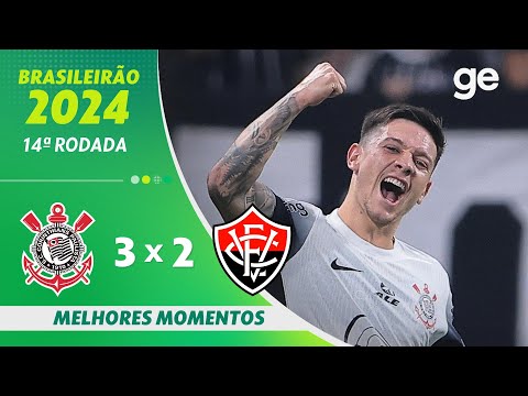 Gols e lances de Corinthians x Vitória