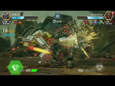 Grimlock vs AM Necrotronus boss fight. TFTF