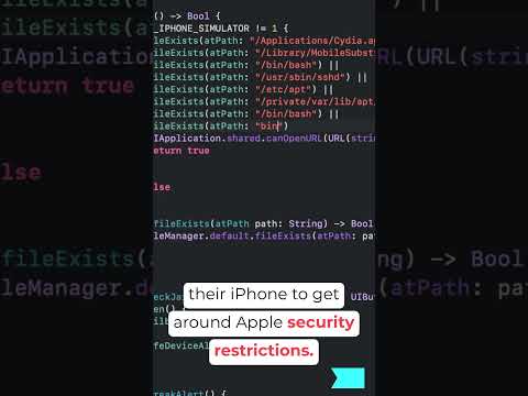 iOS App Security: Jailbreak Detection #shorts #short #ios #iosdevelopment