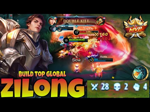 28 kills!!😱 ZILONG BEST BUILD 2023, BUILD ZILONG PALING SAKIT - MLBB