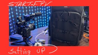 Outdoor Backpack 40L for DJI Mavic 4 Pro Air 3S Avata2 setting it up