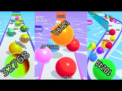 Ball Run 2048 vs Ball Run 2048 Infinity Mode vs Ball Run Infinity | MAX LEVEL⚡ High Score Gameplay