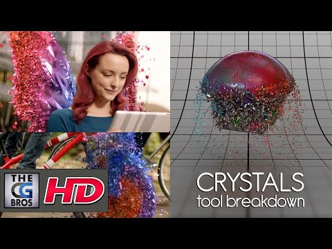 CGI & VFX Breakdowns : "Sky Crystals Tool v02 Breakdown" - by Giulio Tonini