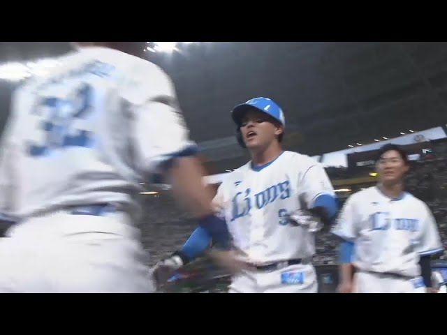 【1回裏】変化球をライトポール際へ!! ライオンズ・蛭間拓哉 今季第1号となるソロアーチ!!  2024年7月20日 埼玉西武ライオンズ 対 福岡ソフトバンクホークス