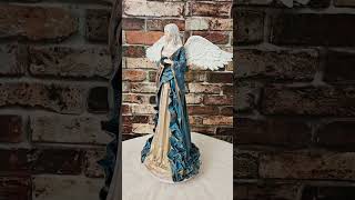 Andělka Gaia 50 cm s minerálem Achát mechový – Powertex