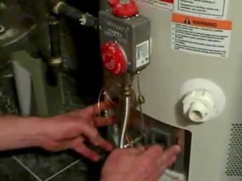 Steps to replace a thermocouple on a hot water tank