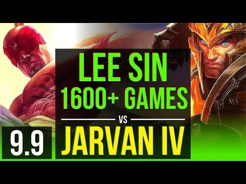 Gain elo as LEE SIN vs JARVAN IV (JUNGLE) | 1600+ games, KDA 8/0/6 | Korea Challenger | v9.9