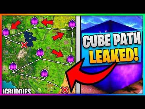 the fortnite cube path and all rune locations got leaked fortnite cube solved - fortnite cube movement countdown timer