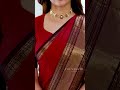 Red With Black Border Chettinad Cotton Saree Shop Www Thenmozhidesigns Com