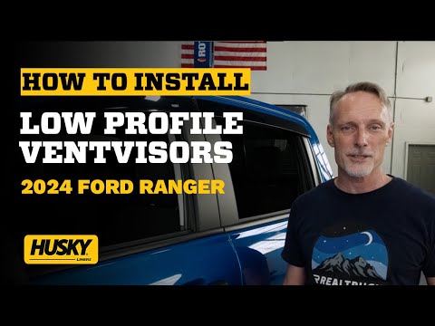 How to Install Husky Liners® Low Profile Ventvisor® on a 2024 Ford Ranger
