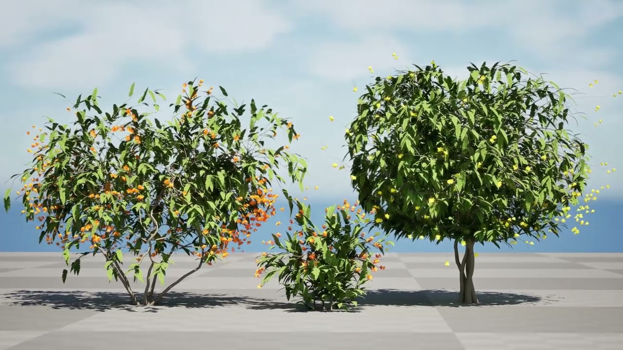 Яскравий 3D-завод Pride of Barbados 3D Модель