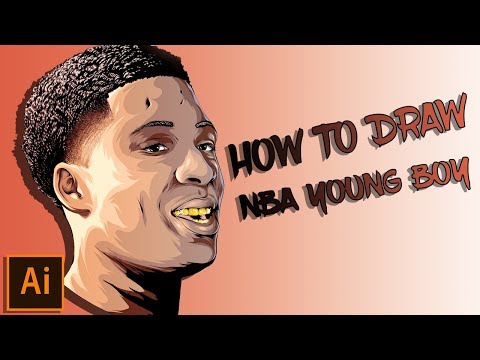 How to draw NBA Young Boy ( adobe illustrator cc )
