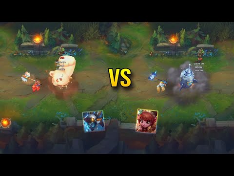 Cafe Cuties Poppy vs Astronaut Poppy Skin Comparison - League of Legends