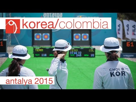 Korea v Colombia – compound women's team gold | Antalya 2015 Archery World Cup S2