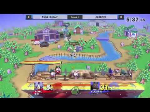Smashfield Weekly #6: Pulse|Stewy (Sonic) vs Johnnstr (Lucario)