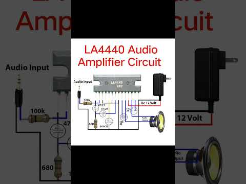 LA4440 Audio Amplifier Circuit#circuit #electrical #switch #electrica