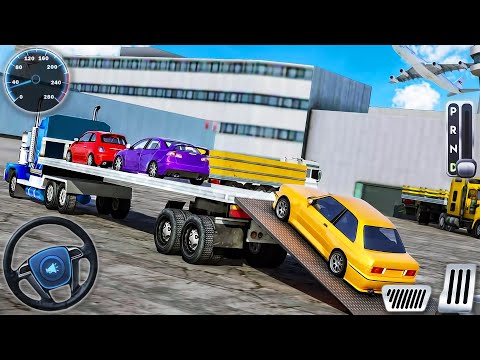Airplane Car Transporter Pilot Simulator - Cargo Transport Multi Trailer Drive - Android GamePlay