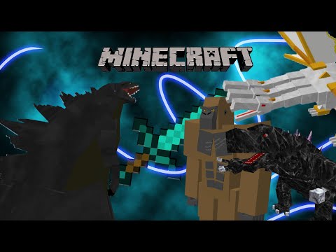 godzilla vs kong kong, mobzilla and the king minecraft mob battle